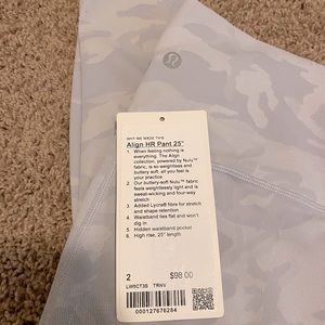 Lululemon Align HR white camo